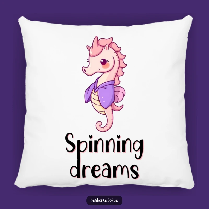 Funny Seahorse Kimono Pillow, a Cozy Gift Spinning with Comfort